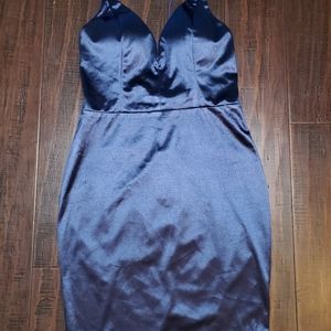 NWT Entry Love Culture Blue Midi Dress sz Medium
